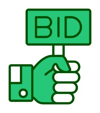 Erkekler teklif ile pankartı tutuyorlar.  