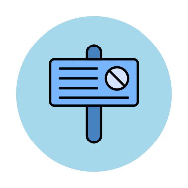 Basit protesto simgesi, vektör illüstrasyonu