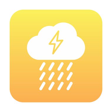 yağmur simgesi, vektör illüstrasyonu  