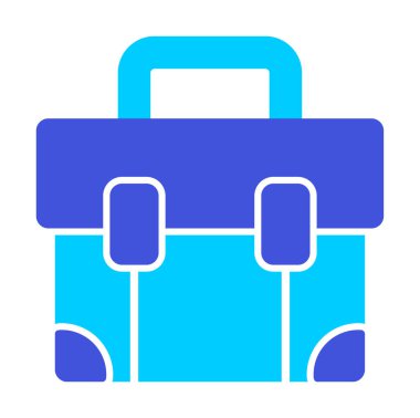 bavul ikonu vektör illüstrasyonu 