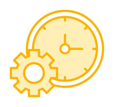 Zaman Yöneticisi web simgesi vektör illüstrasyonu