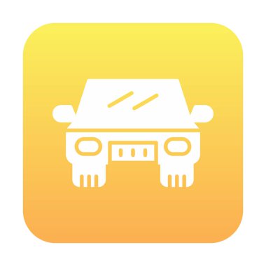 Araba düz simgesi. Vektör çizim 