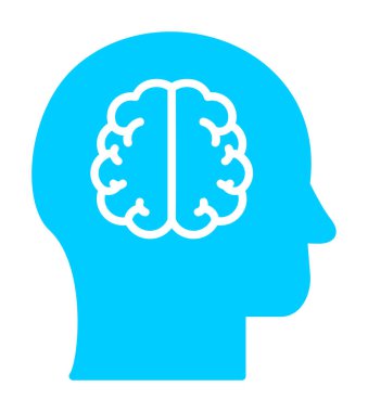 düz beyin ikonu vektör illüstrasyon tasarımı