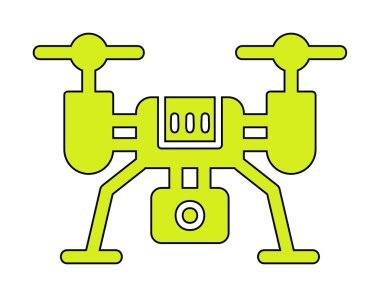 İHA simgesi, vektör illüstrasyonu  