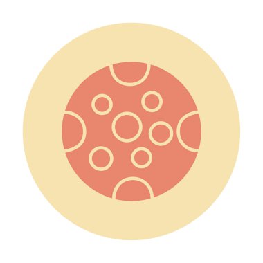 Dolunay düz ikonu. vektör illüstrasyonu 