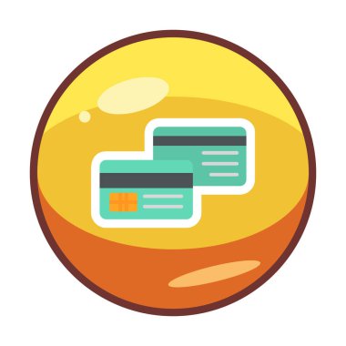  kredi düzlüğü iş simgesi vektör illüstrasyonu  