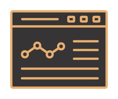 izole edilmiş grafik vektörlü iş web sitesi simgesi 
