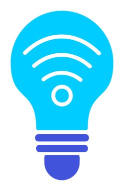 Ampul Ağı simgesi basit bir çizim. Akıllı Ampul                                                     