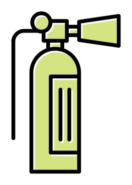 düz basit yangın söndürücü simgesi tasarımı