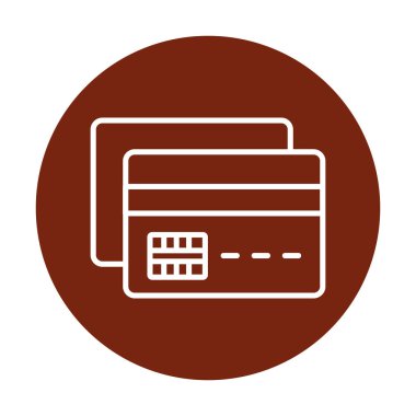  kredi düzlüğü iş simgesi vektör illüstrasyonu  