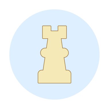 Satranç kalesi için vektör simgesi