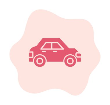 Araba düz simgesi. Vektör çizim 