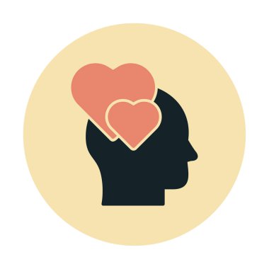 Aşık kişi ikon vektör illüstrasyonuName