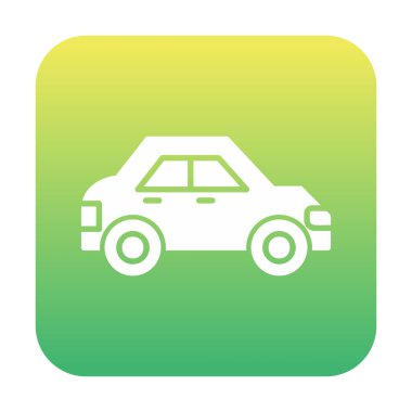 Araba düz simgesi. Vektör çizim 