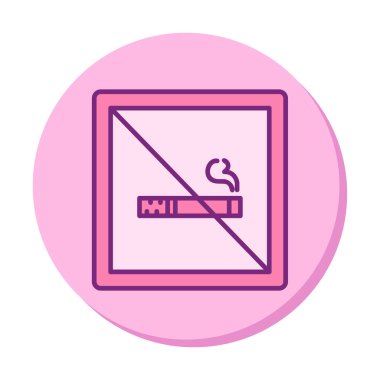 Proje ve eğlence için sigara içme simgesi yok