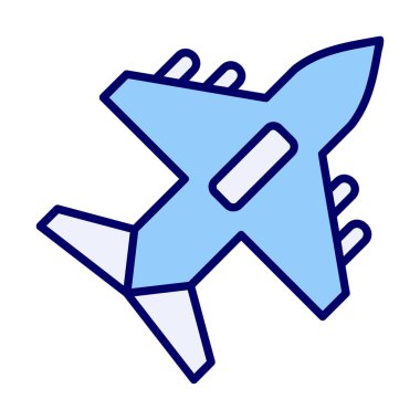 düzlem ikonu vektör illüstrasyonu