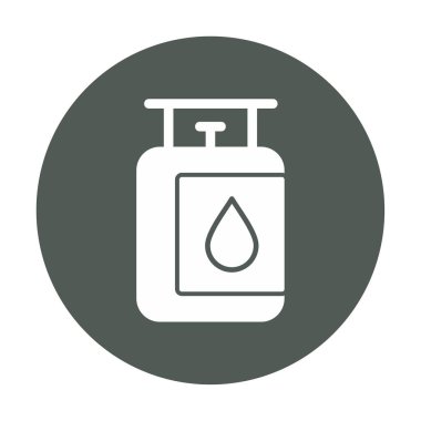 gaz tankı ikonu vektör illüstrasyonu