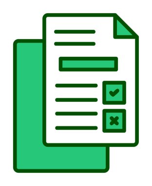 belgelerin vektör çizimi simgesi  