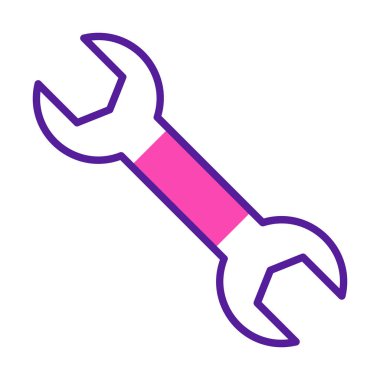 Wrench kutsal kişilerin resmi, vektör çizim