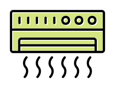 Klima ikonu vektör illüstrasyonu