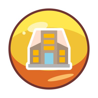 Şehir İnşa Ağı simgesi, vektör illüstrasyonu