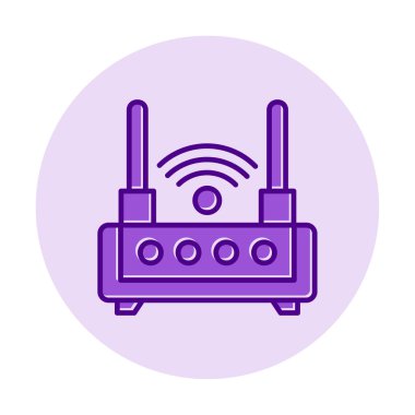  Wi-fi yönlendirici vektör illüstrasyonu