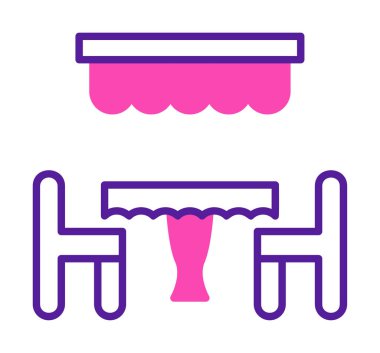 Restoran vektör illüstrasyonu, simge ögesi arkaplanı                                  