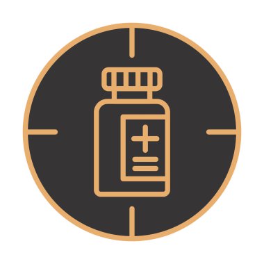 hedef simge, vektör illüstrasyonu basit tasarım