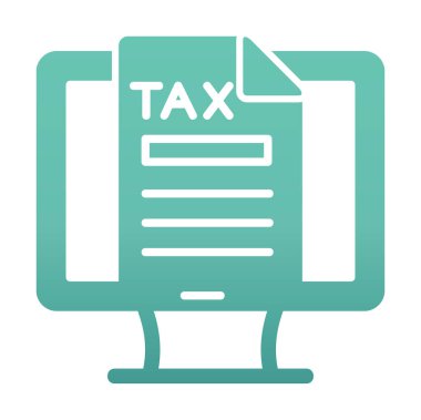 Vergi simgesi vektör illüstrasyonu