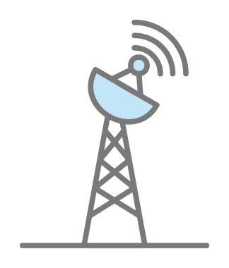 Sinyal Kulesi ikon vektör illüstrasyonu 