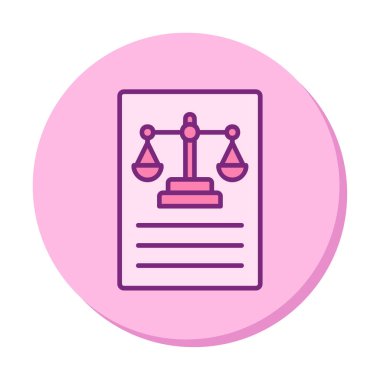 Basit yasalar simgesi vektör illüstrasyon tasarımı