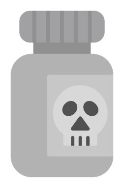  Zehirli vektör simgesi şişesi