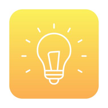 Fikir ampulü simgesi, vektör illüstrasyon tasarımı