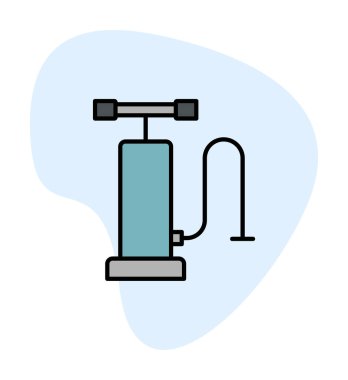 Hava Pompası Taslak Simge vektör çizimi tasarımı