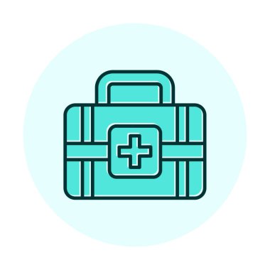 İlk yardım kiti vektör illüstrasyonu