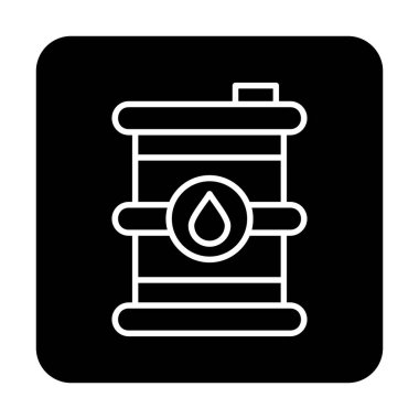 Petrol varil web simgesi, vektör çizim