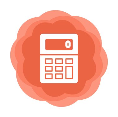 Grafik hesap makinesi vektör çizimi  