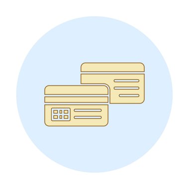  kredi düzlüğü iş simgesi vektör illüstrasyonu  