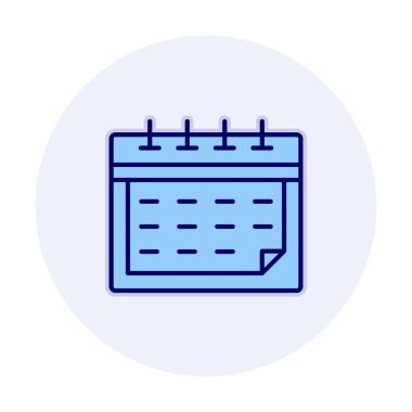 Takvim simgesi, vektör illüstrasyon tasarımı