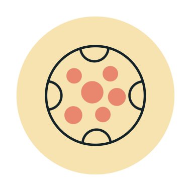 Dolunay düz ikonu. vektör illüstrasyonu 