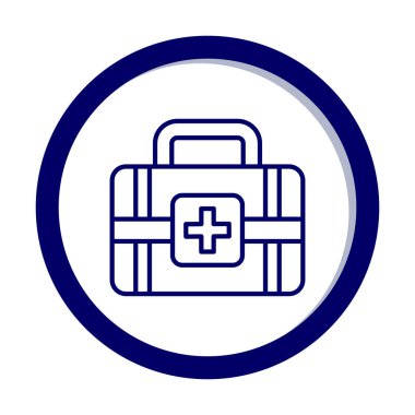 İlk yardım kiti vektör illüstrasyonu