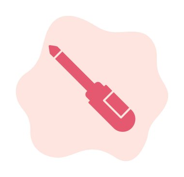 tornavida aracı izole edilmiş simge vektör çizimi