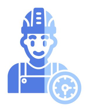 Çalışma Zamanı web simgesi vektör illüstrasyonu