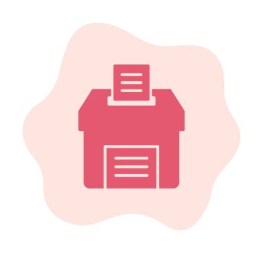 Oy kutusu. taslak vektör simgesi düz illüstrasyon 