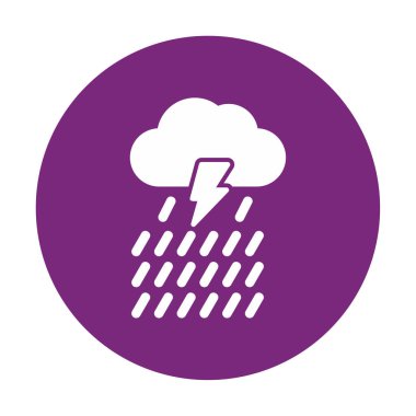 yağmur simgesi, vektör illüstrasyonu  