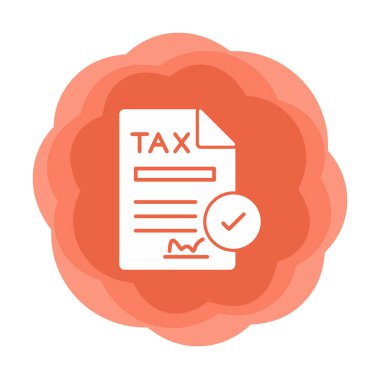 contract icon, vector illustration simple design