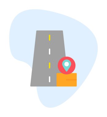 konum pin simgesi, vektör illüstrasyonu basit tasarım