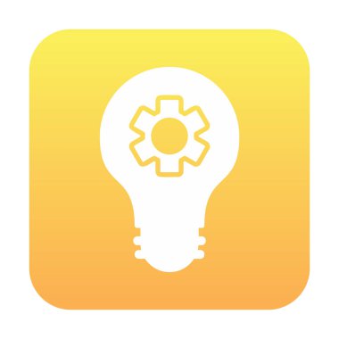 Basit ampul ikonu vektör çizimi