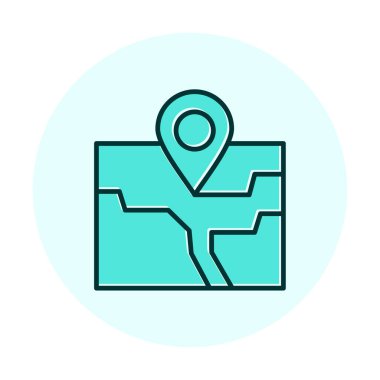 location icon, vector illustration simple design