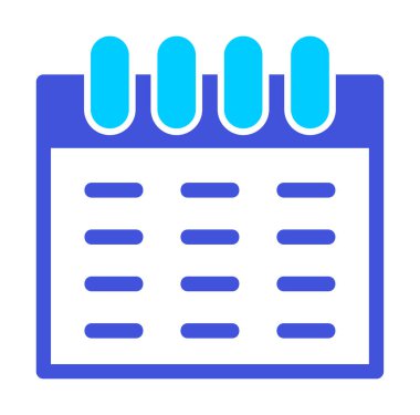 Takvim simgesi, vektör illüstrasyonu basit tasarım